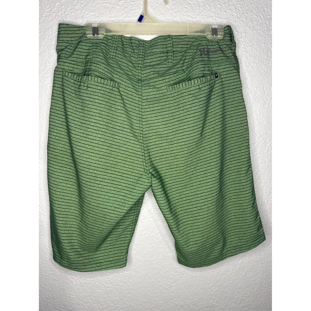 Vintage Hurley Phantom Board Shorts Mens 34-36 Green Striped Good